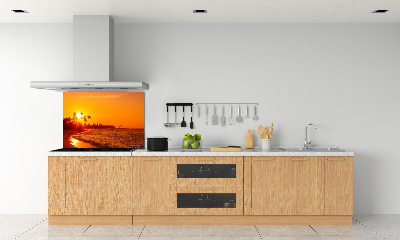 Panou sticla securizata bucatarie Sunset Beach