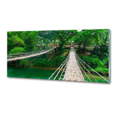 Panou sticlă decorativa bucătărie Pod peste râul
