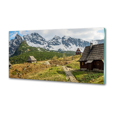 Sticlă printata bucătărie Hale Tatry