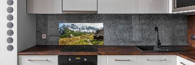 Sticlă printata bucătărie Hale Tatry