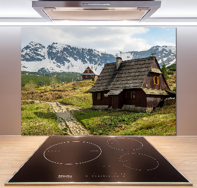 Sticlă printata bucătărie Hale Tatry