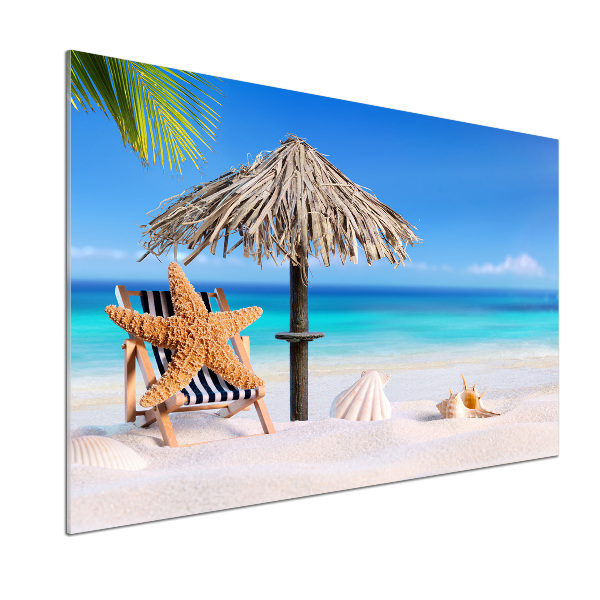 Sticlă pentru bucătărie Sărbătorile Beach