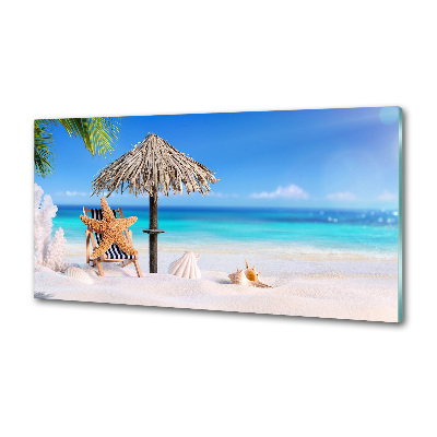 Sticlă pentru bucătărie Sărbătorile Beach