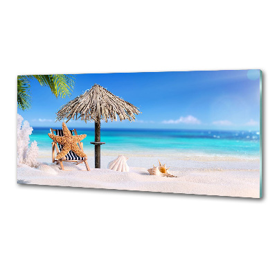 Sticlă pentru bucătărie Sărbătorile Beach