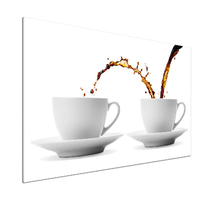 Panou de bucătărie Turnând cafea