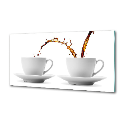 Panou de bucătărie Turnând cafea