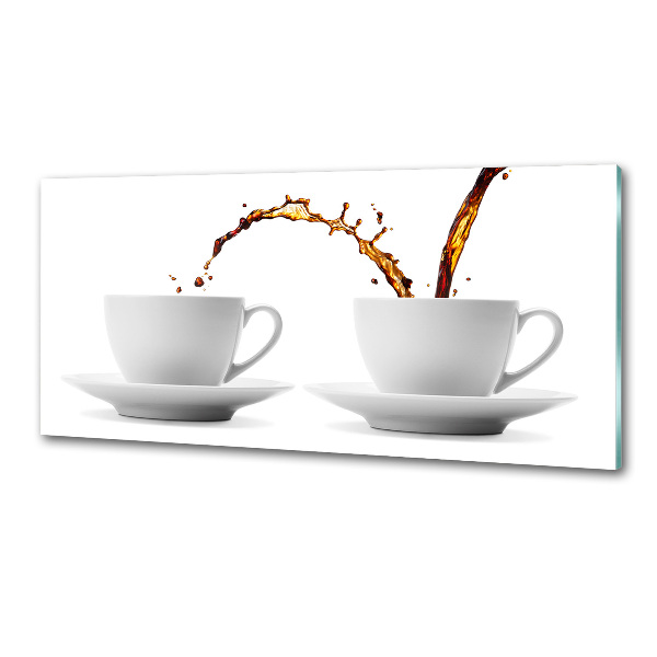 Panou de bucătărie Turnând cafea