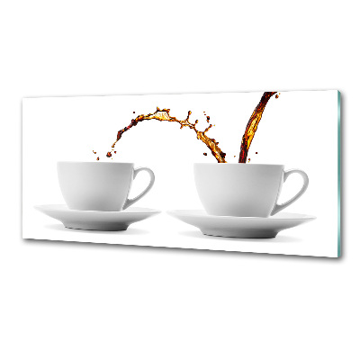 Panou de bucătărie Turnând cafea