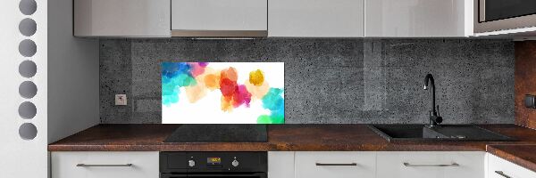 Sticlă printata bucătărie pete colorate