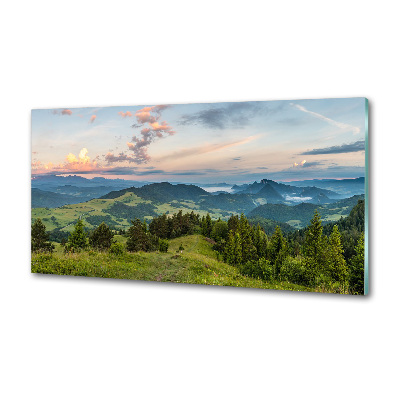 Panou sticlă bucătărie Panorama Pieniny