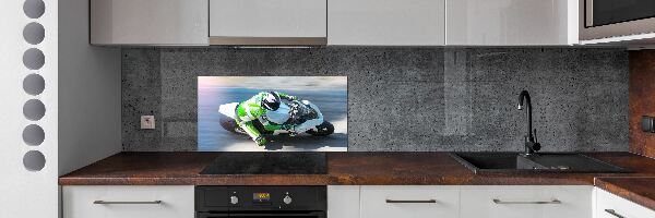 Sticlă pentru bucătărie cursă de motociclete