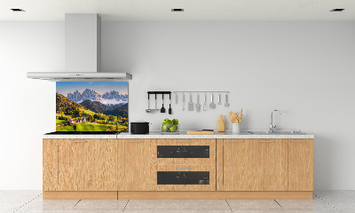 Panou sticlă decorativa bucătărie panorama munților
