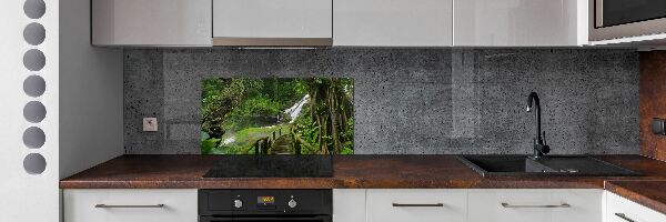 Panou perete bucătărie Cascada din junglă