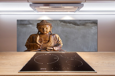 Panou perete bucătărie buddha din lemn