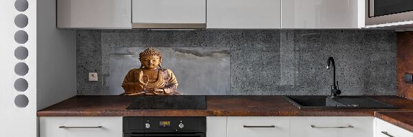 Panou perete bucătărie buddha din lemn