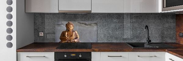 Panou perete bucătărie buddha din lemn