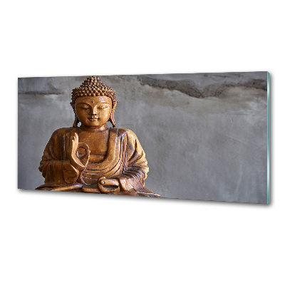 Panou perete bucătărie buddha din lemn