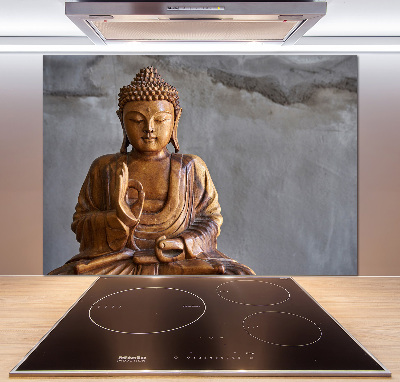 Panou perete bucătărie buddha din lemn