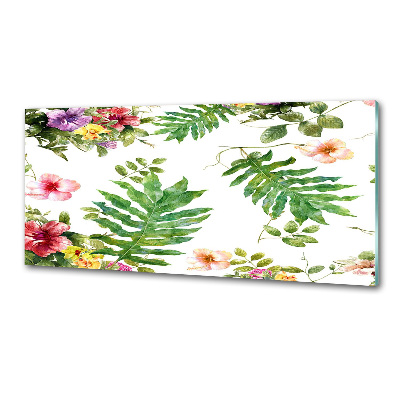 Sticlă printata bucătărie model floral