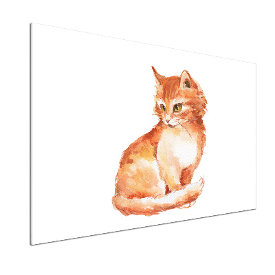 Panou sticlă decorativa bucătărie Red Cat