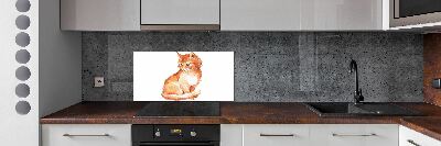 Panou sticlă decorativa bucătărie Red Cat