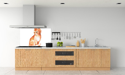 Panou sticlă decorativa bucătărie Red Cat