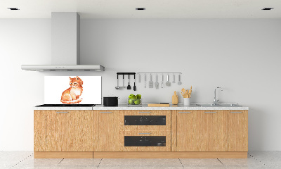 Panou sticlă decorativa bucătărie Red Cat