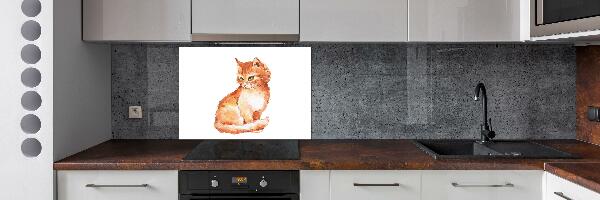 Panou sticlă decorativa bucătărie Red Cat