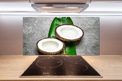 Panou sticla securizata bucatarie jumătăți de nucă de cocos
