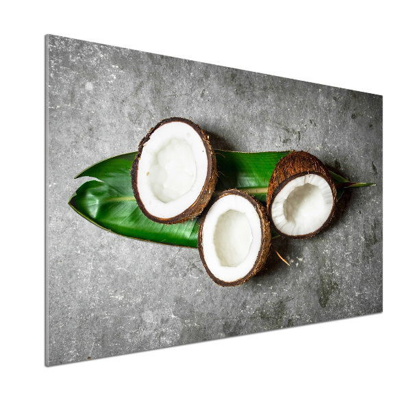 Panou sticla securizata bucatarie jumătăți de nucă de cocos