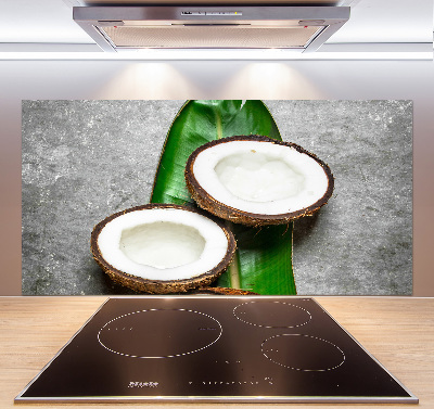 Panou sticla securizata bucatarie jumătăți de nucă de cocos