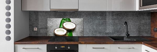 Panou sticla securizata bucatarie jumătăți de nucă de cocos