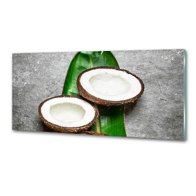 Panou sticla securizata bucatarie jumătăți de nucă de cocos