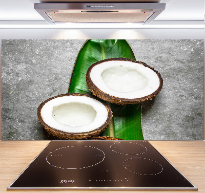 Panou sticla securizata bucatarie jumătăți de nucă de cocos