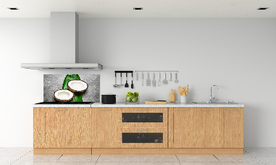 Panou sticla securizata bucatarie jumătăți de nucă de cocos