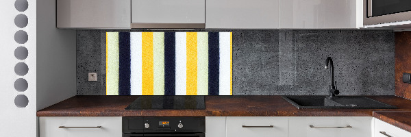 Sticlă pentru bucătărie fundal Striped