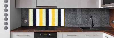 Sticlă pentru bucătărie fundal Striped