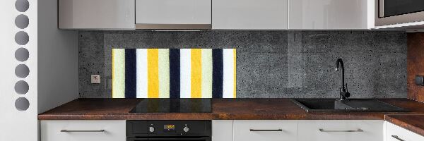 Sticlă pentru bucătărie fundal Striped