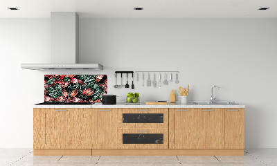 Panou de bucătărie model floral