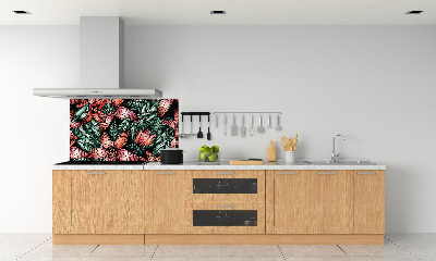Panou de bucătărie model floral