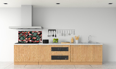 Panou de bucătărie model floral