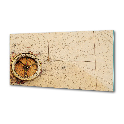Panou de bucătărie Compass pe hartă