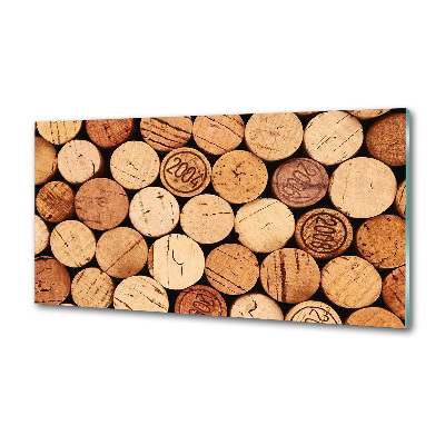 Sticlă printata bucătărie Dop de vin