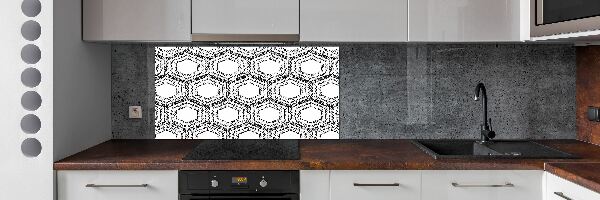 Panou de bucătărie fundal geometrică