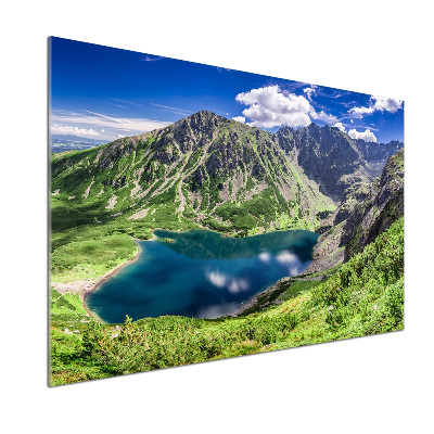 Panou sticla securizata bucatarie Negru iaz Tatry