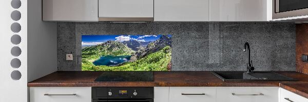 Panou sticla securizata bucatarie Negru iaz Tatry