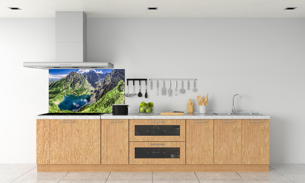 Panou sticla securizata bucatarie Negru iaz Tatry
