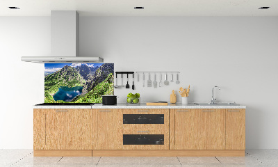 Panou sticla securizata bucatarie Negru iaz Tatry