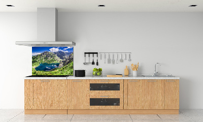 Panou sticla securizata bucatarie Negru iaz Tatry