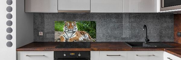 Sticlă printata bucătărie tigru siberian